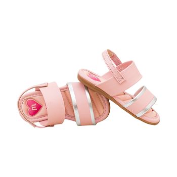 Sandalia-Rosa-e-Prata-Kids-Tiras-Largas-|-Molekinha-Tamanho--22---Cor--ROSA-0